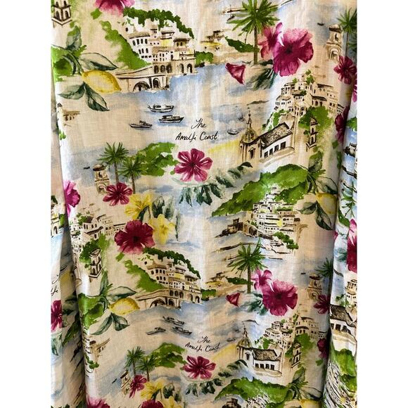 Cynthia Rowley Womens Amalfi Coast 100% Linen Sleeveless Shift Dress Plus 3X - Picture 4 of 8